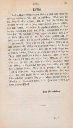 335 Abschied