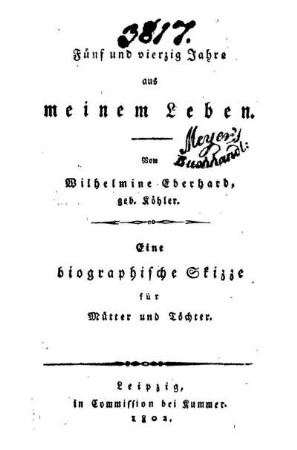 Fünfundvierzig Jahre aus meinem Leben