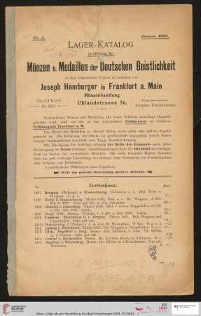 Erzbistümer (Nr. 1407 - 1523)