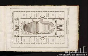 No. 5. Plan d´un premier Etage. Grund einer Stiegen hoch.