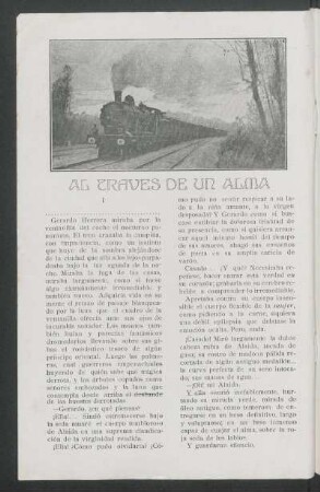 Al través de un alma