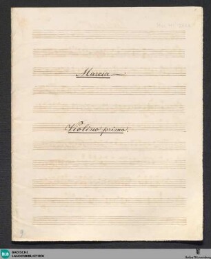 Marches - Don Mus.Ms. 2811 : orch; D
