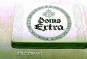 Blechdose für 25 Stück Zigaretten "Doms Extra"