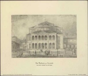 Das Hoftheater zu Karlsruhe