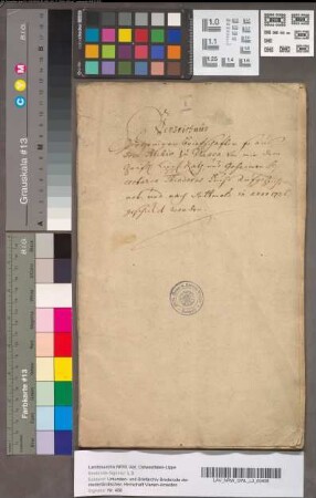 Beschrijving van stukken van Vianen, die in 1726 naar Detmold gezonden werden. In het Duitsch.