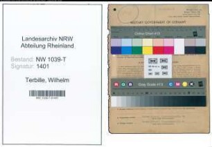 Entnazifizierung Wilhelm Terbille , geb. 19.10.1899 (Buchhalter)