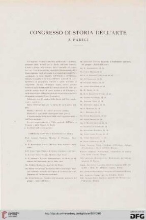 Congresso di storia dell'Arte a Parigi