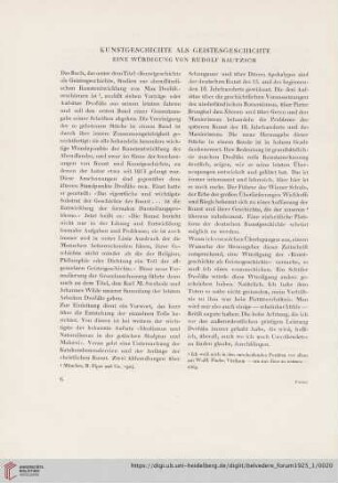 7: Kunstgeschichte als Geistesgeschichte : eine Würdigung