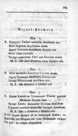 Arznei-Formeln.