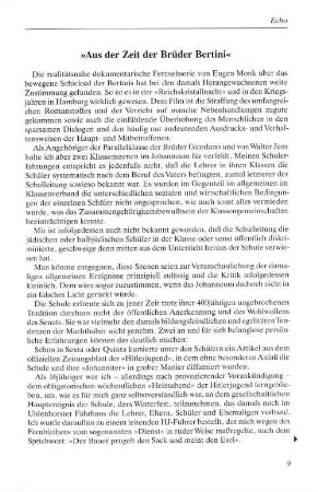 "Aus der Zeit der Brüder Bertini"