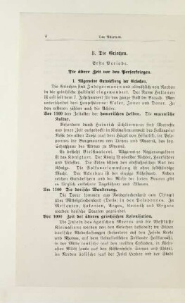 Erste Periode. Die ältere Zeit vor den Perserkriegen