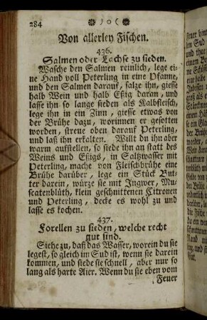 Von allerley Fischen.