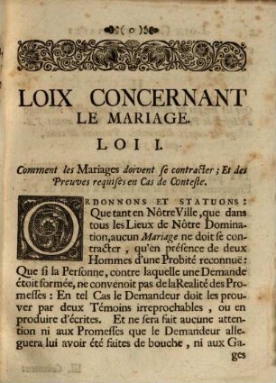 Loix Consistoriales De La Ville Et Republique De Berne