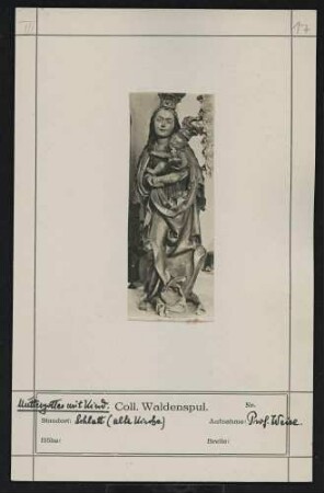 Muttergottes mit Kind Standort: Schlatt (alte Kirche)