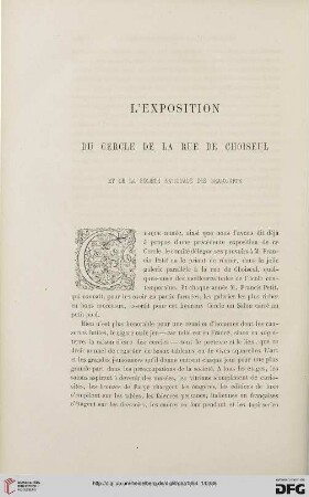 16: L' exposition du Cercle de la rue de Choiseul et de la Société Nationale des Beaux-Arts