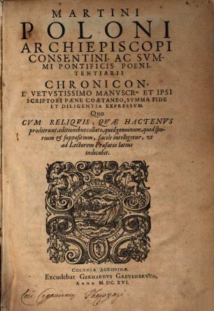 Chronicon : e vetustissimo manuscripto ...