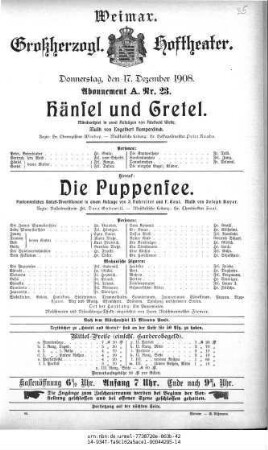 Hänsel und Gretel