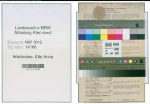 Entnazifizierung Etta Anna Von Waldersee , geb. 22.11.1902 ()