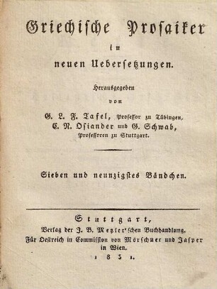 Xenophon's von Athen Werke, 15. Hellenische Geschichte ; 3