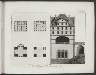 Viereckiger Tumr am Heidelberger Schloss
