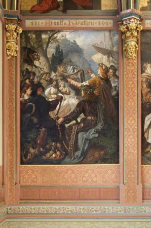 Sängerkrieg auf der Insel Nonnenwerth im Jahre 1338 vor dem englischen König Eduard III.