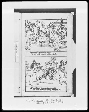 Illustrationen zur Vita Sancti Benedicti & Bis-Bini-Vita — ---, Folio 54 rectoBildseite