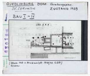 Quedlinburg: St. Servatius, Grabungszustand 1939