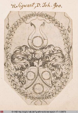 Wappen des Johann Georg Sigwart