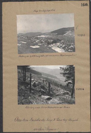 Kleinberg rechts: Untere Hochwalddecke mit Straße