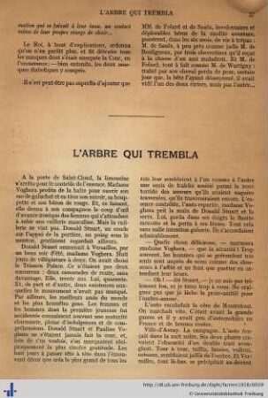 L’arbre qui trombla.