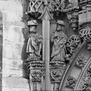 Linke Portalrahmung, Apostelfiguren (?)