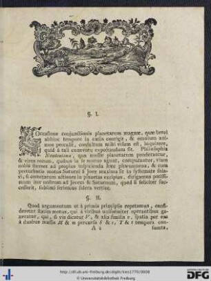 De Perturbatione Planetarum In Coniunctionibus Eorum.