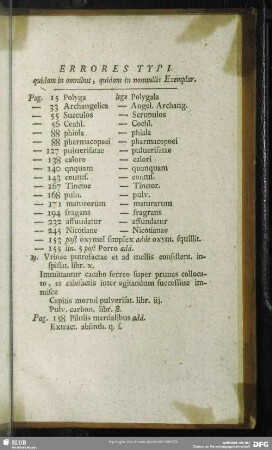 Errores Typi quidam in omnibus, quidam in nonnullis Exemplar