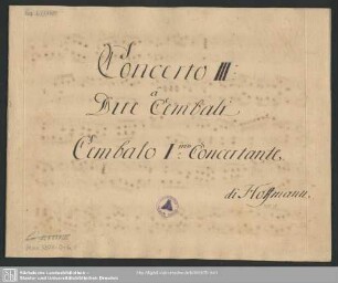Cembalo I. Concertante.