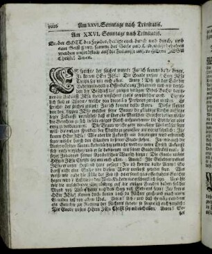 Am XXVI. Sonntage nach Trinitatis. - Am XXVII. Sonntage nach Trinitatis.