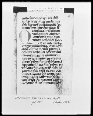 Psalterium cum Canticis — Initiale Q, Folio 155recto