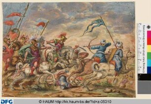 Reiterschlacht mit Türken