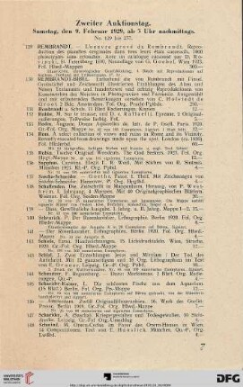 Zweiter Auktionstag (Nr. 129 - 182)