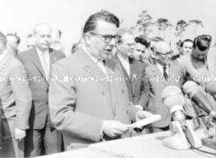 Rede zur Einweihung der Nationalen Mahn- und Gedenkstätte Sachsenhausen