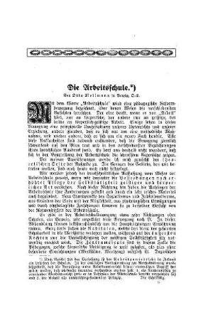 Die Arbeitsschule