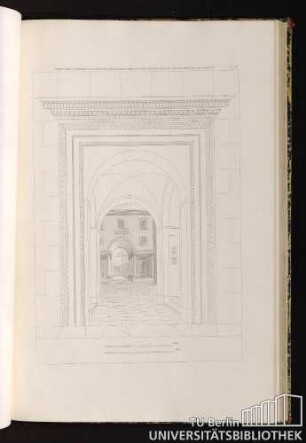 Pl. 78. Porte Dans L'Interieur Du Vieux Palais Faisant Cadre A La Vue Perspective Du Palais Cimenes A Florence.