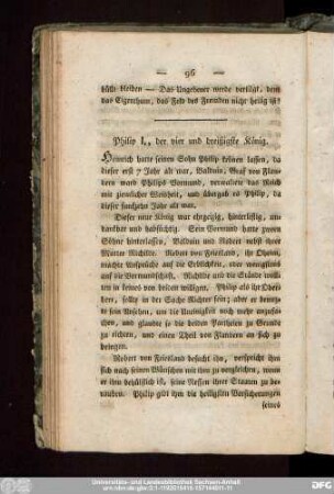 Philip I., der vier und dreißigste König.