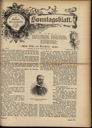 Ausgabe vom Sonntag, den 12. November 1899.