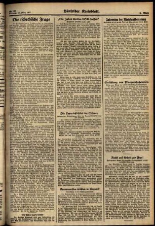 Zweite Ausgabe vom Mittwoch, den 10. März 1937.