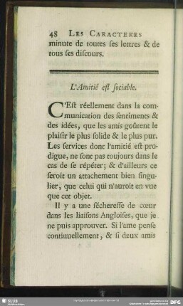 L' Amitié est sociable
