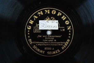 "Zar und Zimmermann" : Sonst spielt' ich / (Lortzing)