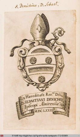 Wappen des Bischofs von Almira Sebastian Denich
