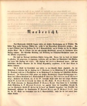 Jahres-Bericht über die Studien-Anstalt im Benediktinerstifte Metten : für das Studien-Jahr .... 1859/60