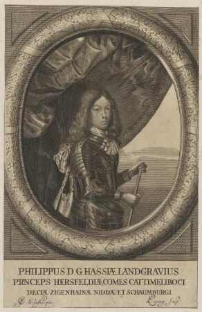 Bildnis des Philippus Hassiae Landgravius