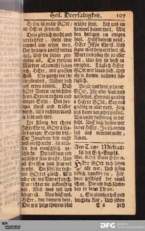 Am Tage Michaelis des Ertz-Engels.